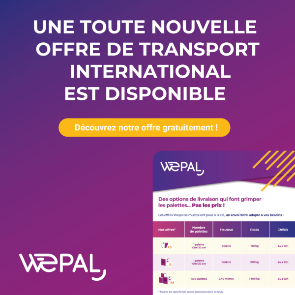 Offres : notre nouvelle offre de transport international