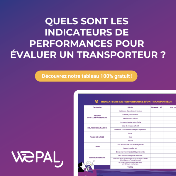 Indicateurs de performance d’un transporteur